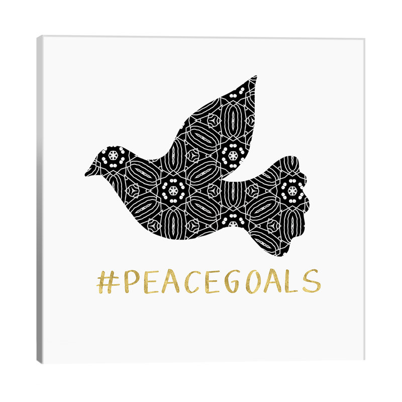 Peace Goals by Linda Woods - Wrapped Canvas Print, 45.72 cm H x 45.72 cm W x 3.175 cm D