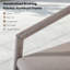 Chaises de patio en aluminium avec coussins