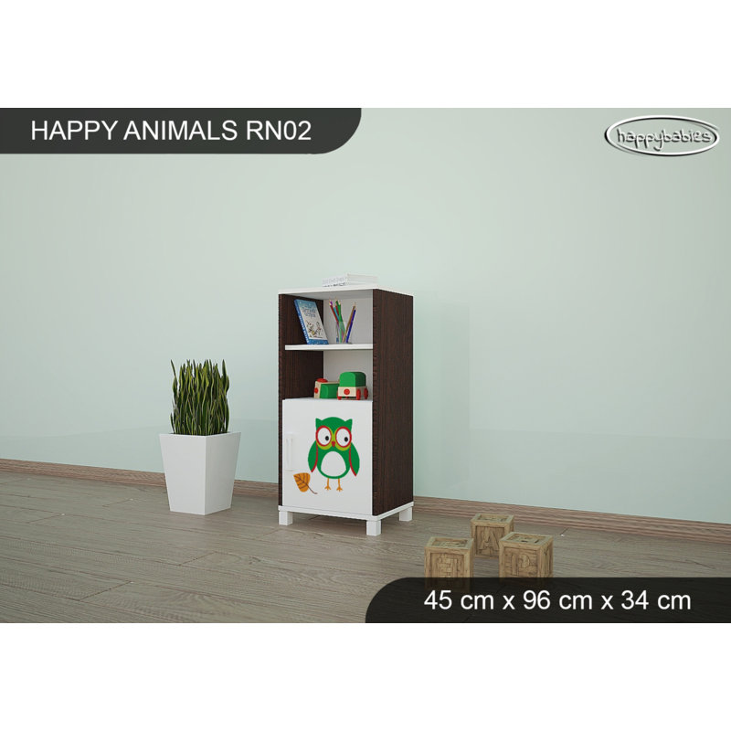 45cm W Animals Kids Cube, Chestnut