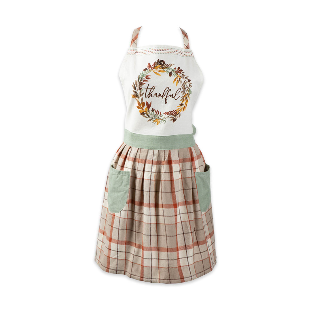 Alcova Thanksgiving Plaid Cotton Apron Sets The Holiday Aisle®