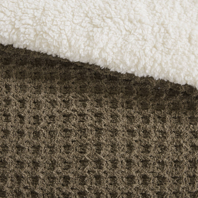 Ensembles de literie très confortables, sherpa gaufré en chenille de polyester pour la maison