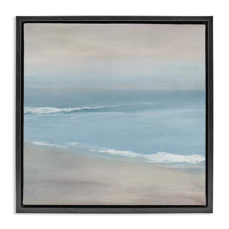 Cadre flottant Coalescent Ocean & Shore, design par Carol Robinson, H 18 po x l 18 po, Cadre flottant noir de jais