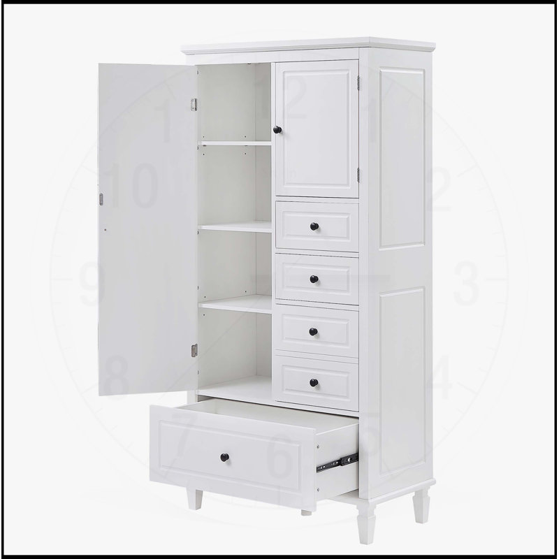 Armoire de rangement polyvalente avec tablettes réglables pour différentes pièces, améliorant ainsi l'organisation