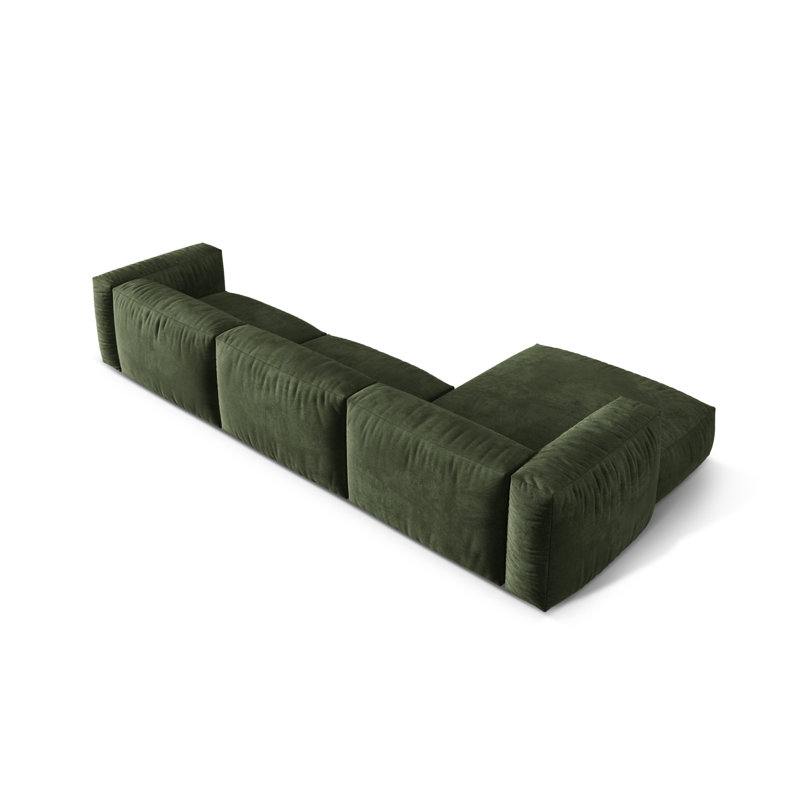 Bedar 3 Seater Corner Sofa , Green