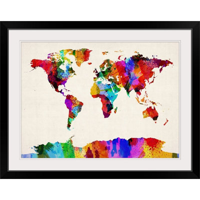 Francy " World Map " by Michael Tompsett