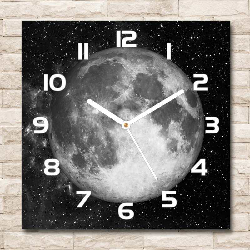 Hensleigh Glass Wall Clock, White