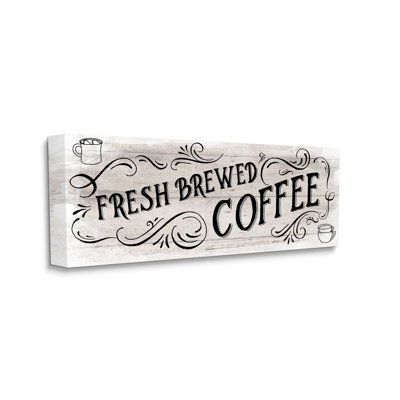 «Fresh Brewed Coffee Expression on Canvas» par Amanda Murray, reproduction
