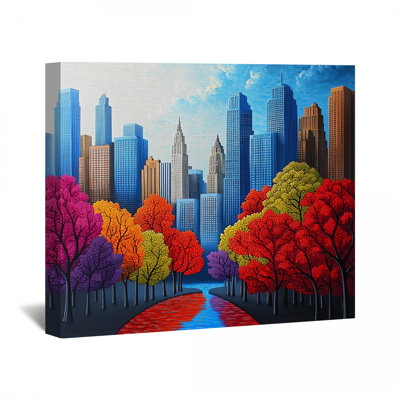 Cityscape, toile tendue - décoration murale ville