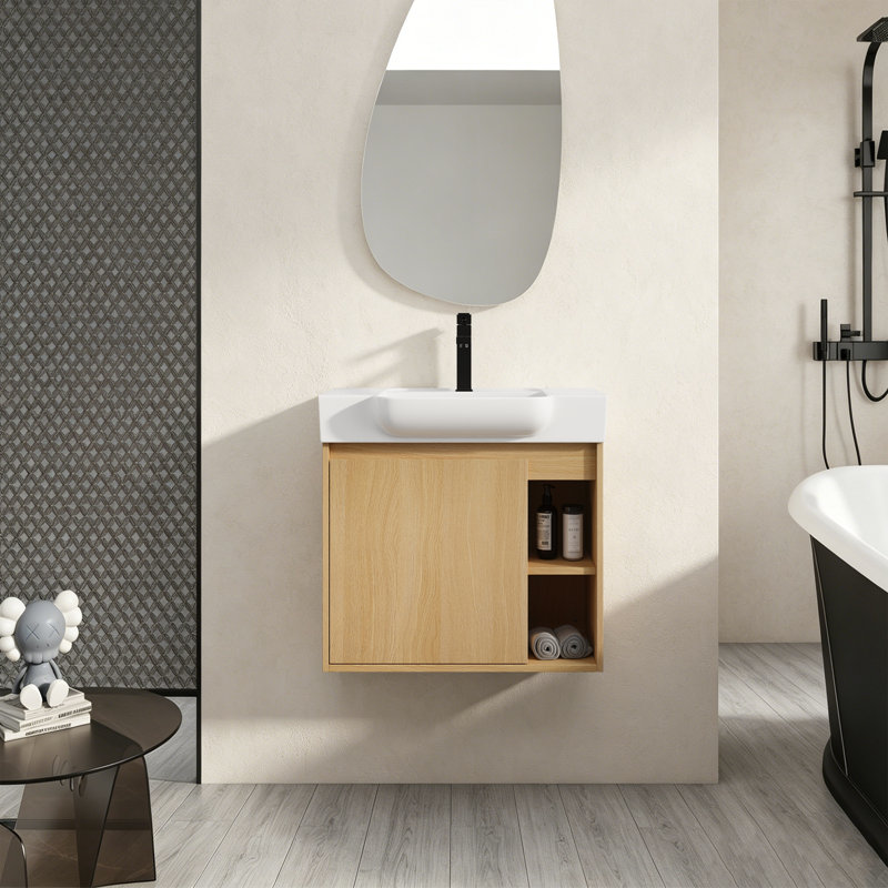 Ensemble de meuble-lavabo mural moderne 24 po