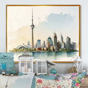 Toronto Canada Skyline | Large Metal Wall Art Print | Great Big Canvas