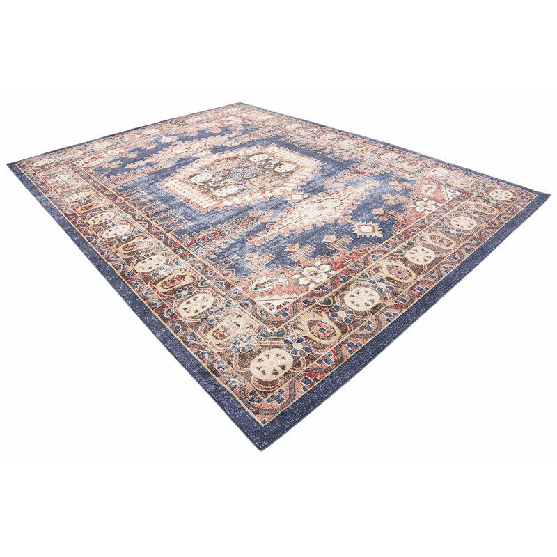 Tapis brun à motif oriental Ulla, Rectangle de 8 pi x 10 pi