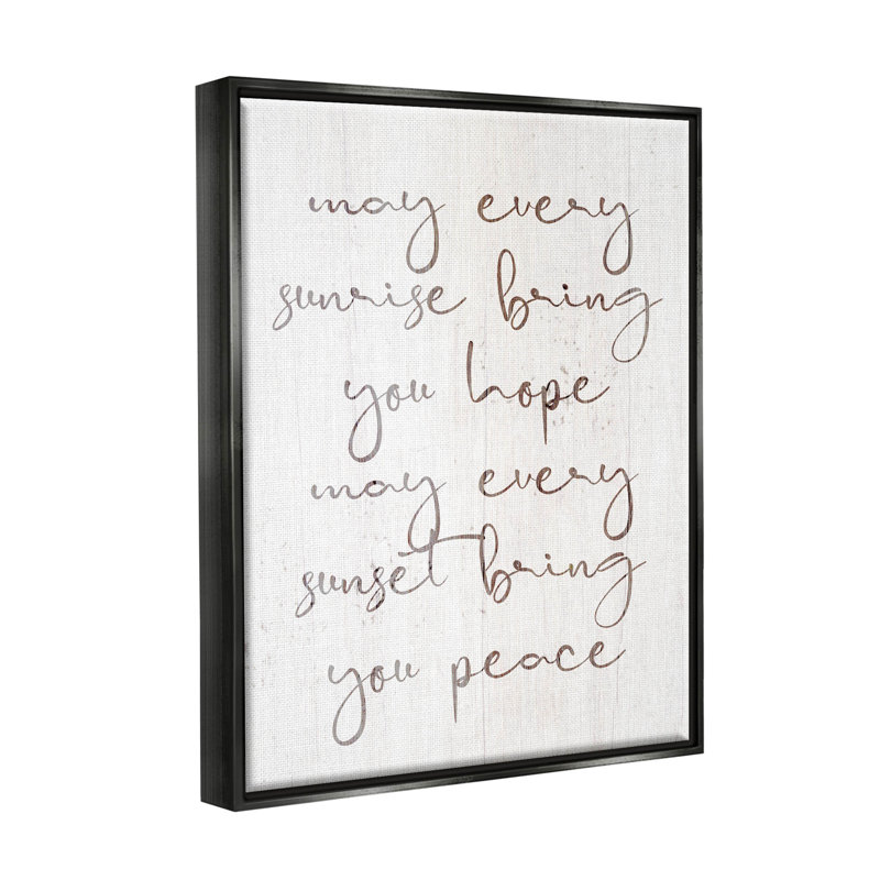 "Sunrise Bring You Hope Uplifting", art mural sur toile flottante par Lil 'Rue, H 31 po x l 25 po x P 1,7 po