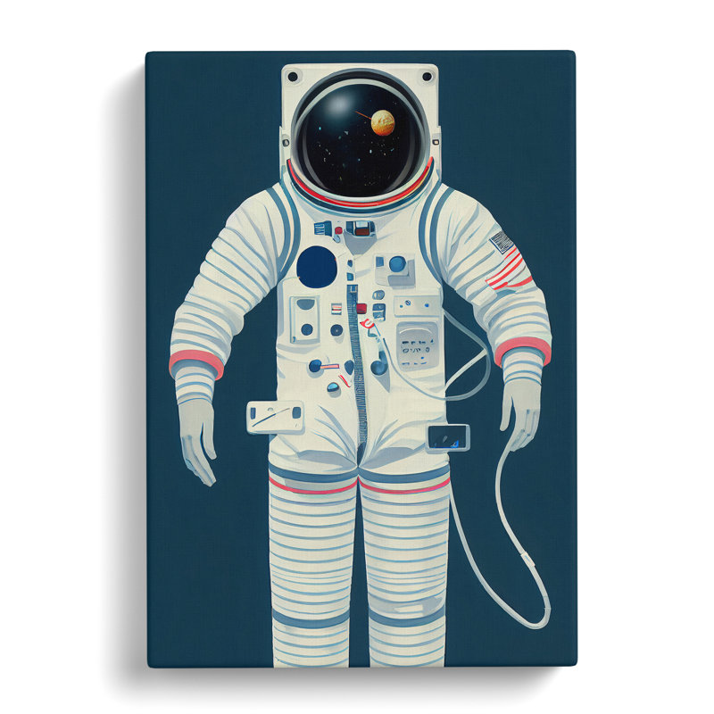 Portrait Of An Astronaut - Wrapped Canvas, 50cm H x 35cm W x 3cm D