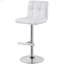 Tabouret de bar ajustable blanc (ensemble de 2)