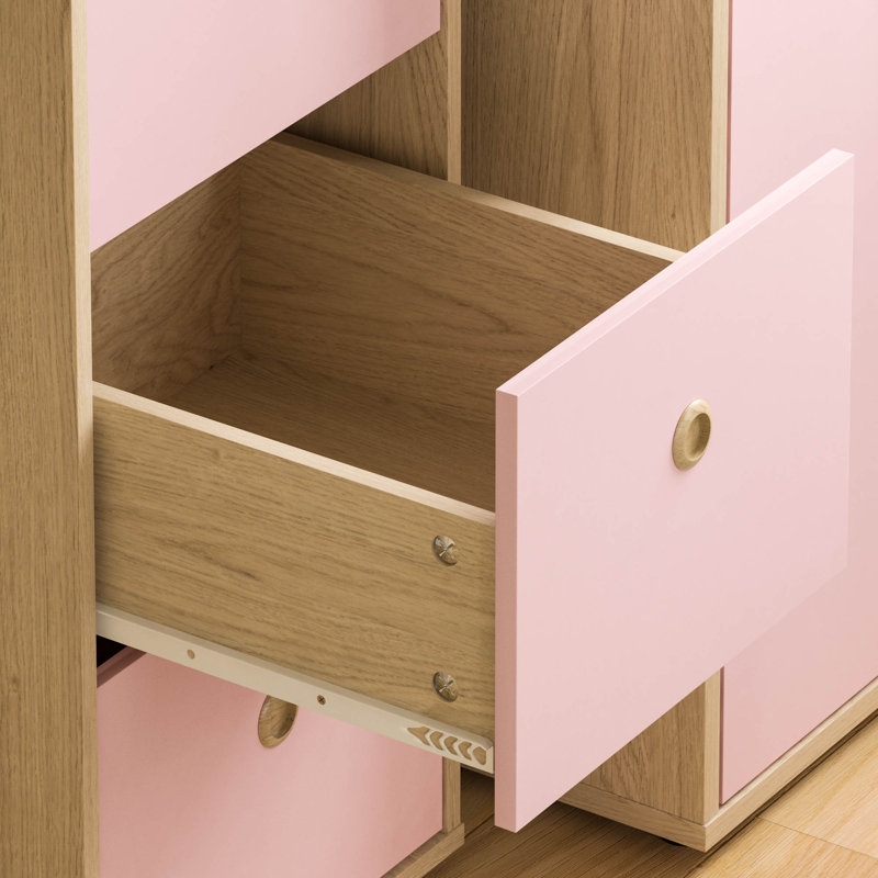 Kayshia Neptune 92cm W Writing Desk, Pink