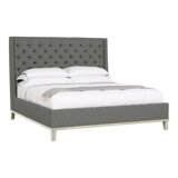 Michael Weiss California King Tufted Upholstered Panel Bed