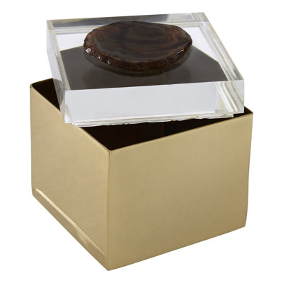 Cork Metal Decorative Box