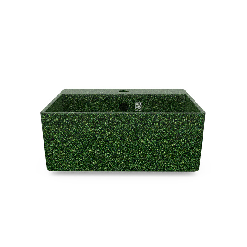 Cube40 15.75'' L Bathroom Sink, Moss