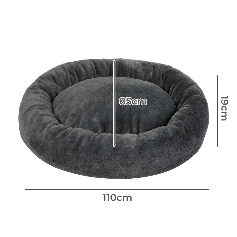 Faux Fur Pet Bed, 19cm H x 85cm W x 110cm D