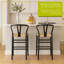 Nicholas Winter - Wooden Scandi Danish Style Bar Stools - Natural - Set of 2-1768611539