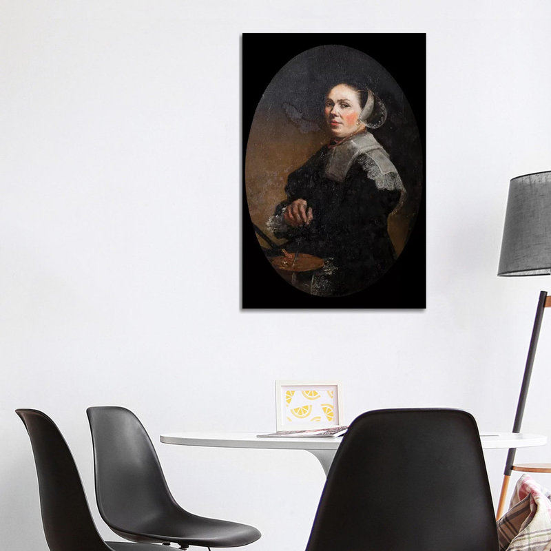 Self Portrait by Judith Leyster - Wrapped Canvas Painting, 101.6cm H x 66.04cm W x 1.91cm D
