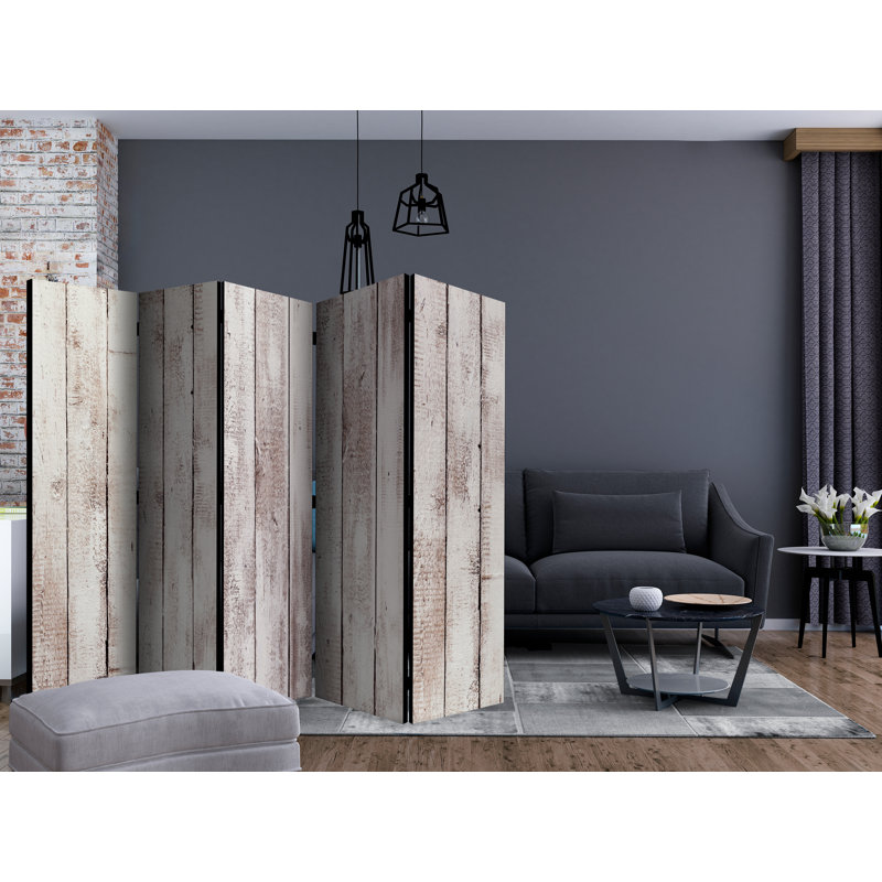 Gulraiz 225cm W x 172cm H 5 - Panel Solid Wood Folding Room Divider
