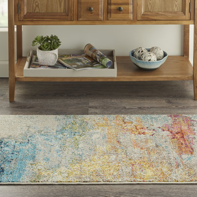 Tapis arc-en-ciel moderne Enoch