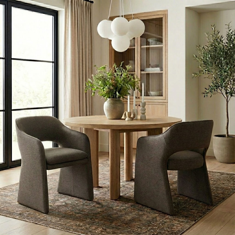 Chaise rembourrée 19 po, Brun