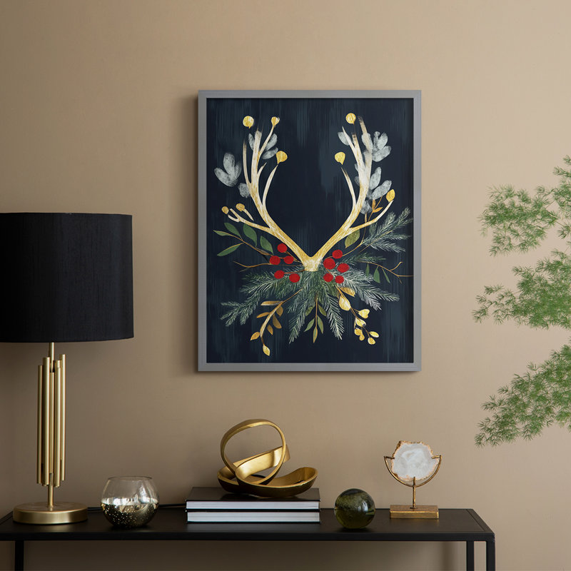 Reproduction encadrée - bois massif, H 30 po x l 24 po, Gris