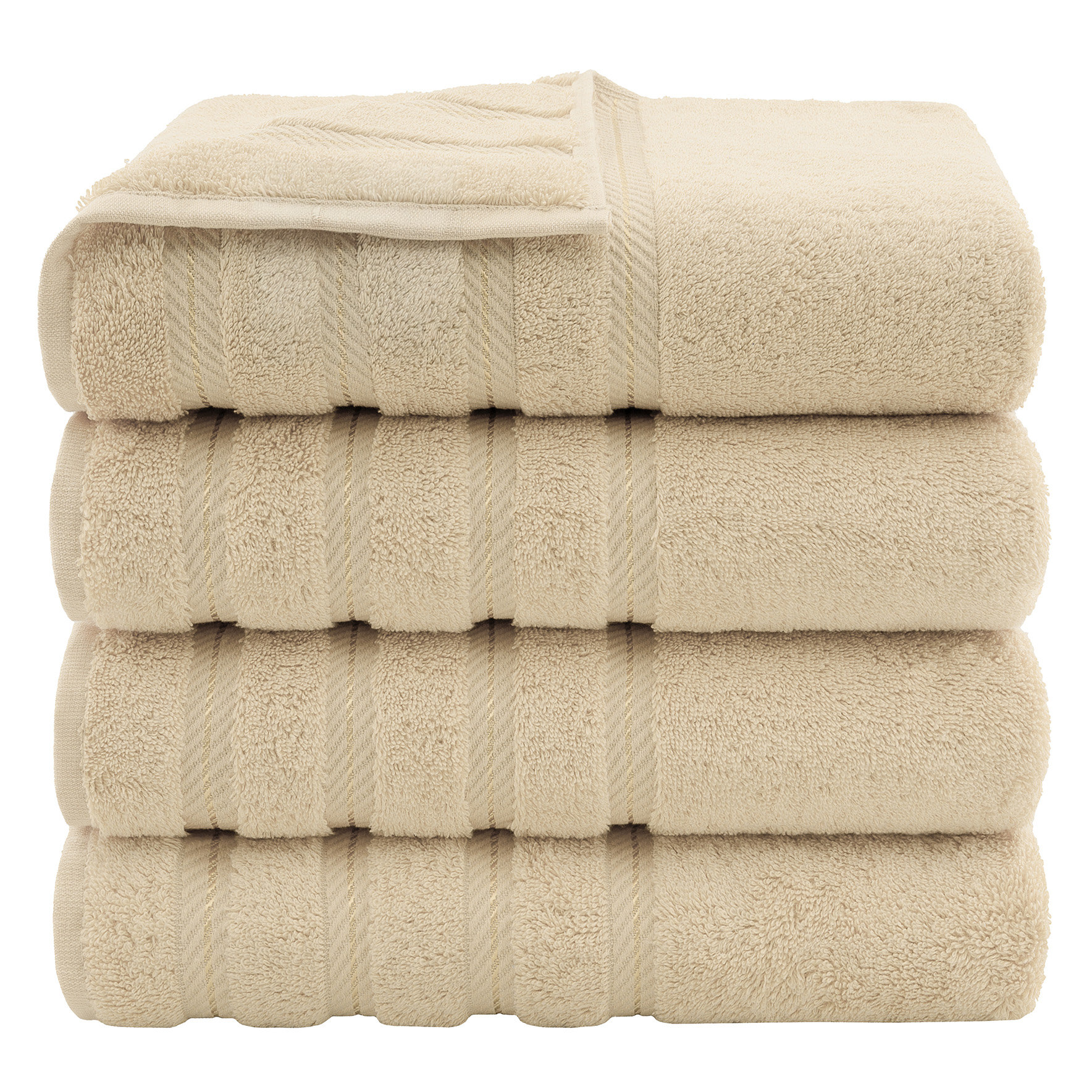 Latitude Run® Edison Collection 100% Cotton 4 Piece Luxury Turkish Bath Towel Set & Reviews | Wayfair