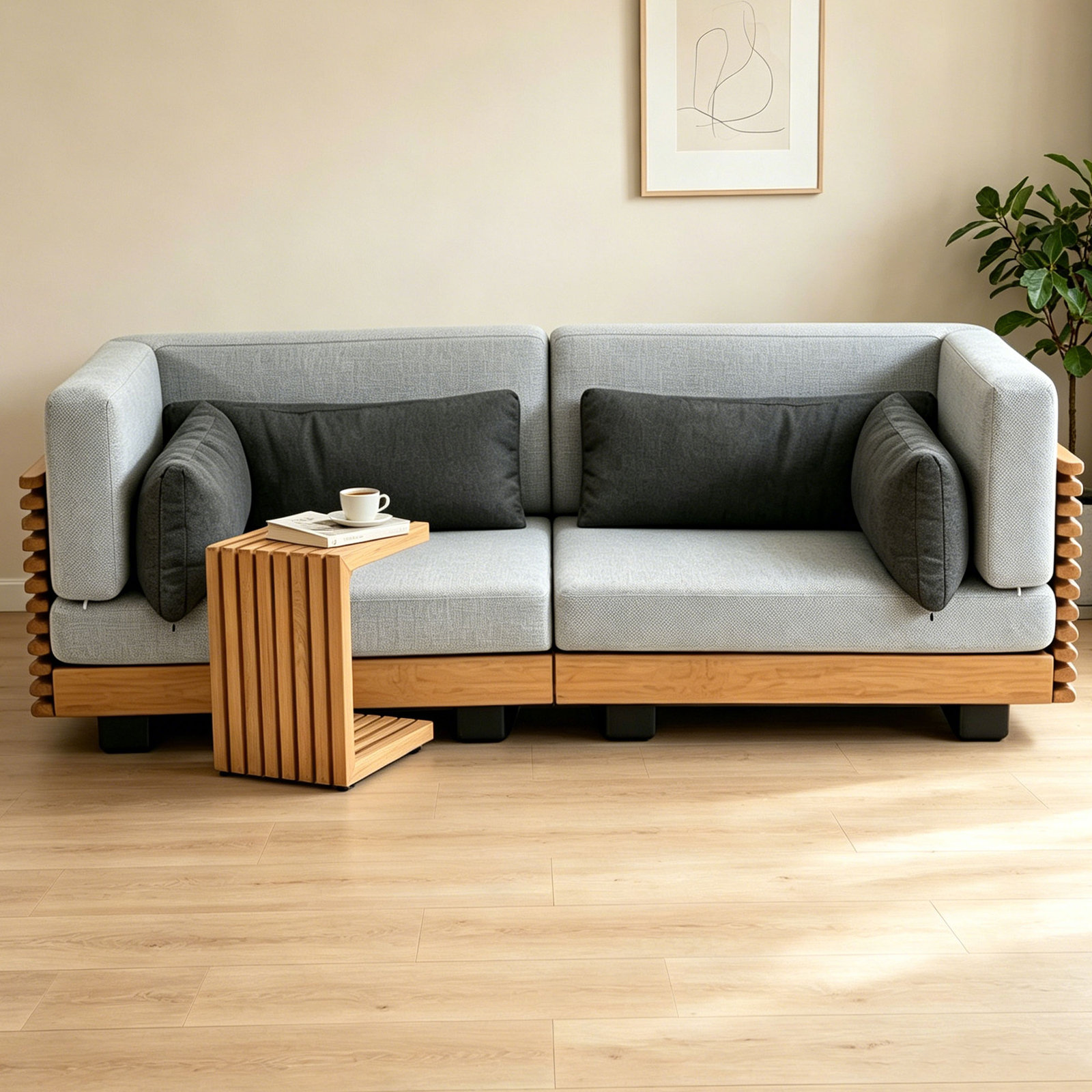 Perina 12" Teak Patio Side Table