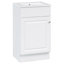 Meuble-lavabo de salle de bain avec lavabo, meuble-lavabo avec tablette de porte et tablette-933887183