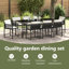 Eliezel 8 - Person Patio Dining Set with Rectangular Table-2134573330