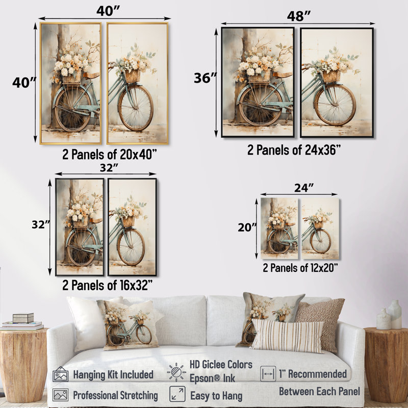 Impression sur toile beige, Brun, H 36 po x l 48 po, Reproduction encadrée sans passe-partout