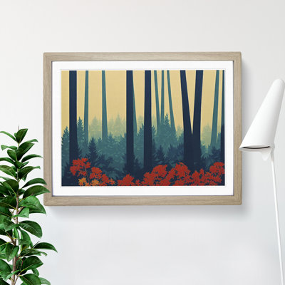 Spring Forest Art Deco Vol.1 - Framed Print