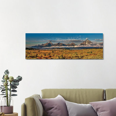 Grand Tetons Panorama by OLena Art - Wrapped Canvas Panoramic Gallery-Wrapped Canvas Giclée