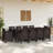 10 - Person Patio Dining Set with Rectangular Table