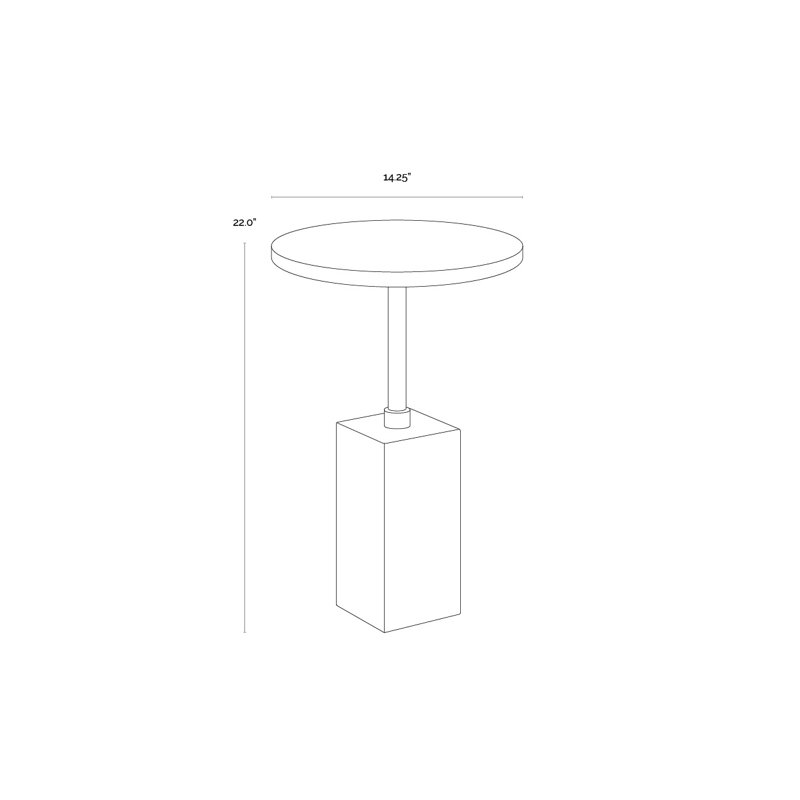 Mizani Outdoor Round Side Table, Green