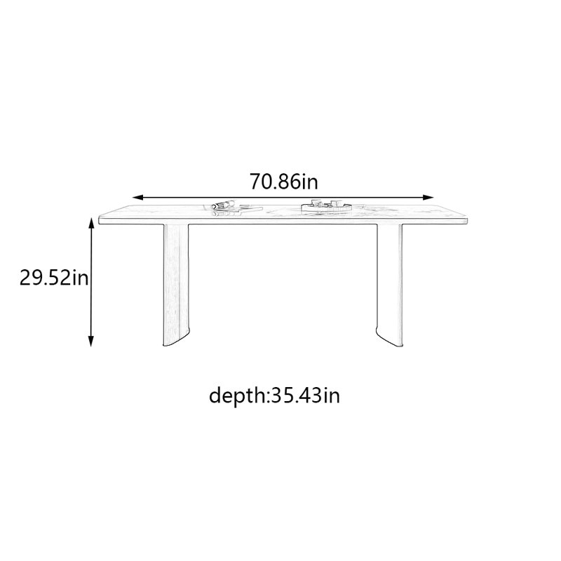 Alyah, 29.52"H x 70.86"L x 35.43"W