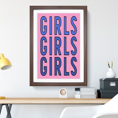Girls - Picture Frame Typography
