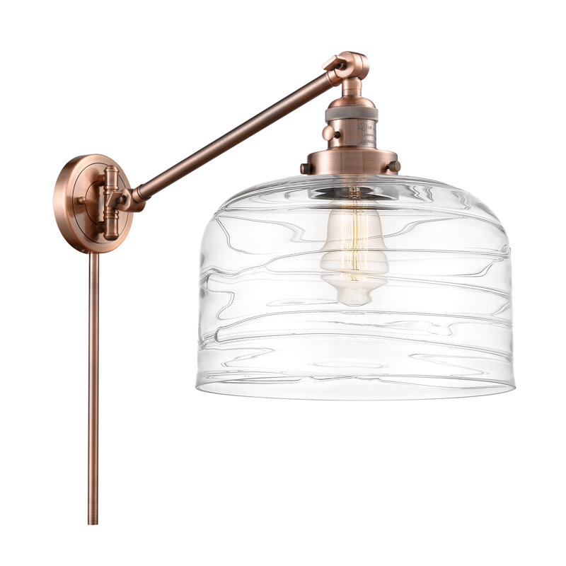 Lampe murale avec bras pivotant 12 po Shauna Bell, Incandescente, Cuivre antique