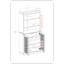 Armoire de salle de bain autoportante 100% bois massif 32 po avec portes en verre givré, 2 tiroirs et tablettes réglables - Rangement de salle de bain moderne-1131158177