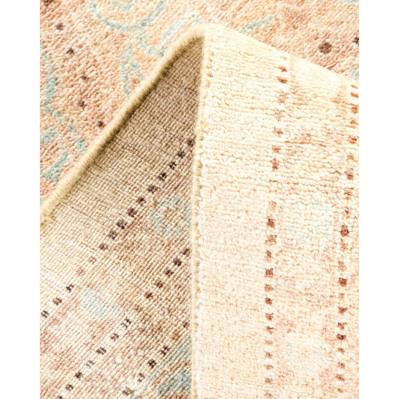 Tapis unique noué à la main Jamiir - sable, 8 pi 3 po x 10 pi 7 po