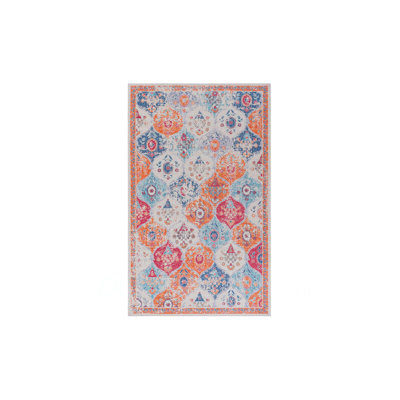 Cream Area Rug 8X10 For Home Decor, Washable Rug, Low-Pile, Non-Slip, Non-Shedding, Foldable, Kid & Pet Friendly - Area Rugs For Living Room, Bedroom, Kitchen (8' X 10')