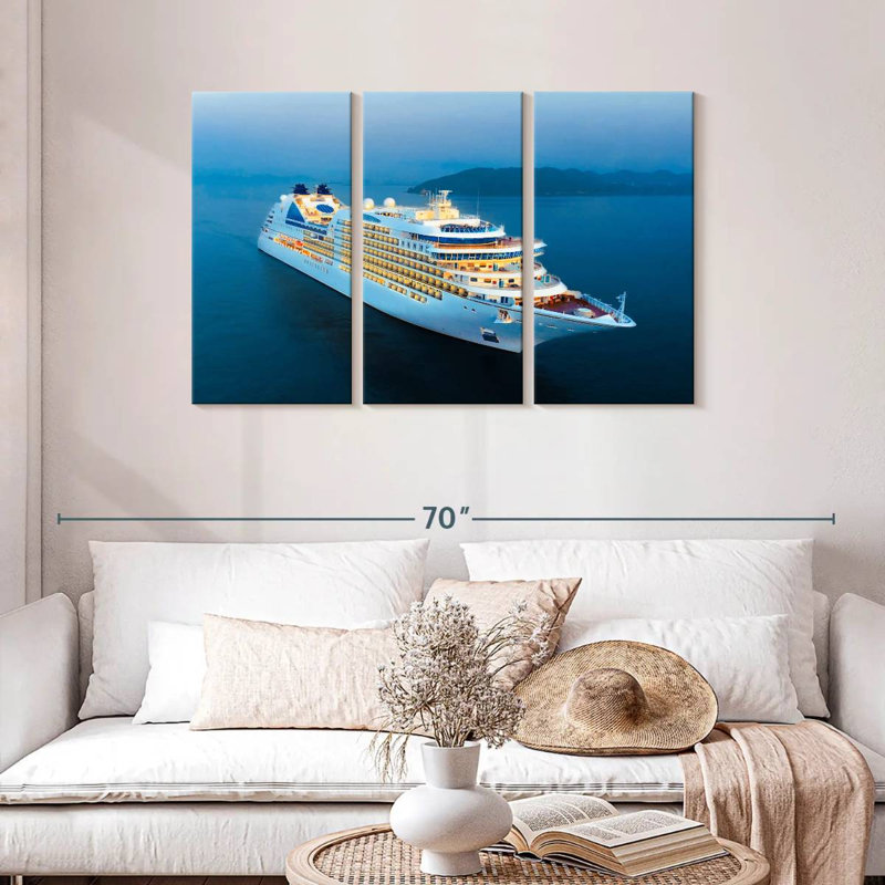 Cruise Ship, 28" H x 45" W