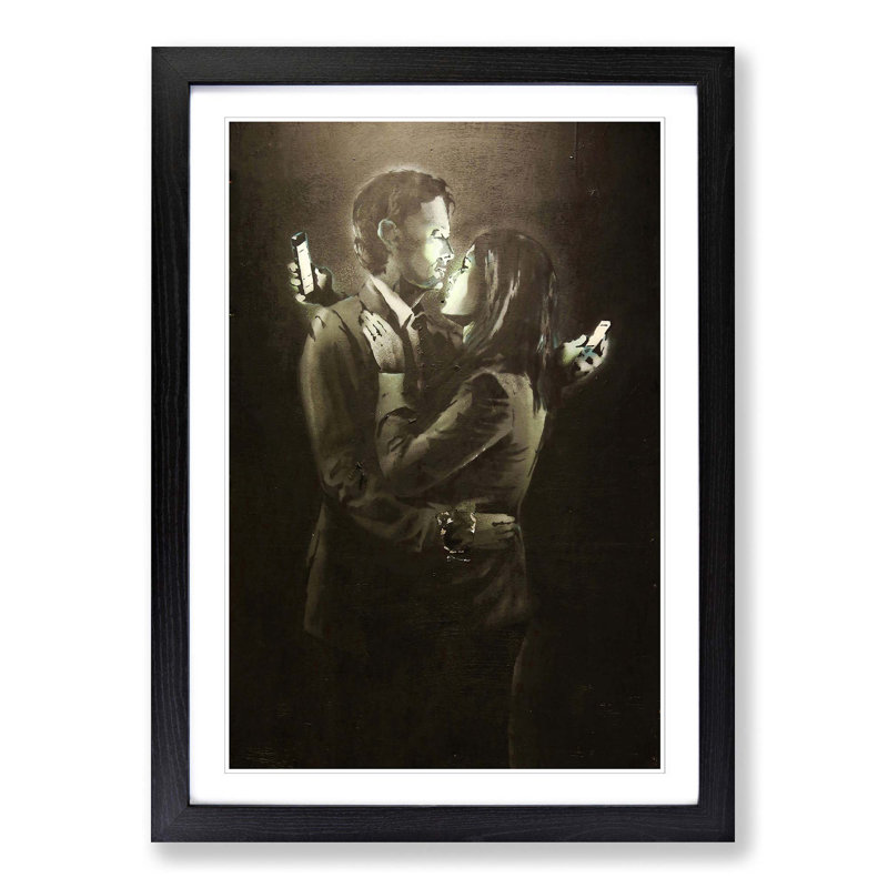 Single Picture Frame Painting, Black