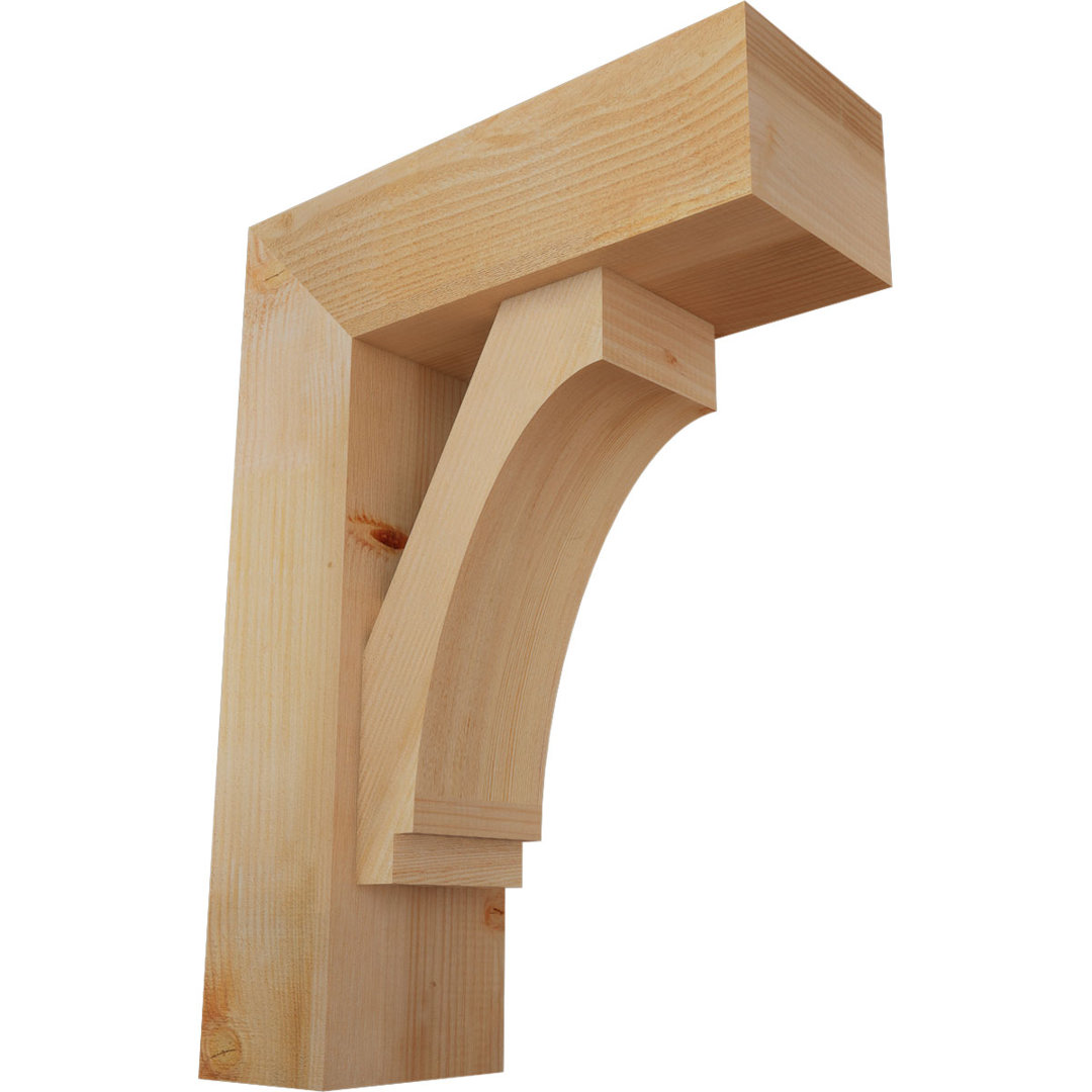 Imperial Block Bracket w/ Offset Brace Ekena Millwork Size (Height x 