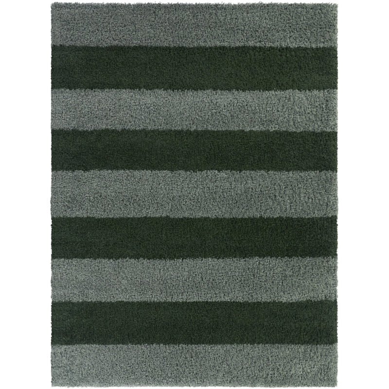 Tapis vert à poils longs Brodie, Rectangle 7 pi 10 po x 10 pi