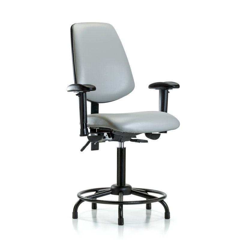 Fauteuil de dessin ergonomique Elyssa, Colombe, Patins, Non inclus