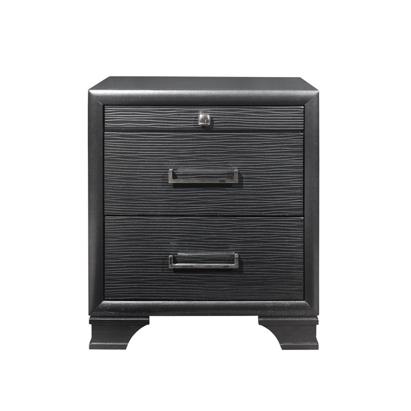 Storage Nightstand, Gray